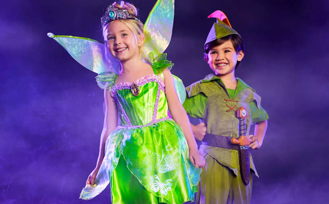 Tinker Bell and Peter Pan Kids Costumes