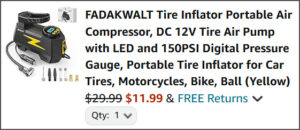 Tire Inflator at Checkout