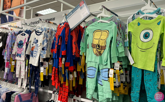 Toddler 4 Piece Pajama Sets on Hangers at Target