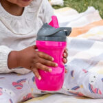 Tommee Tippee 9 fl oz Insulated Sporty Toddler Water Bottle in Pink