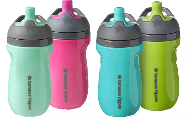 Tommee Tippee 9 fl oz Insulated Sporty Toddler Water Bottle in Two Colors