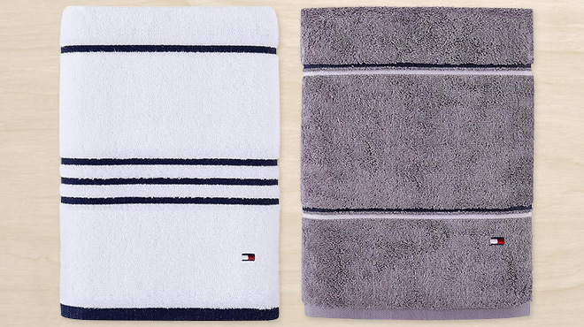 Tommy Hilfiger Modern American Stripe Bath Towels