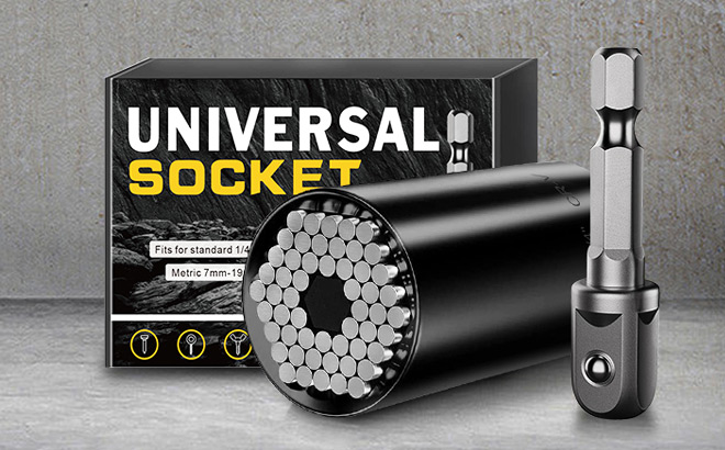 Tools Socket Set with Power Drill Adapter