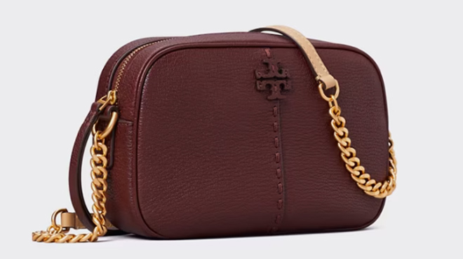 Tory Burch Mcgraw Textured Leather Camera Bag