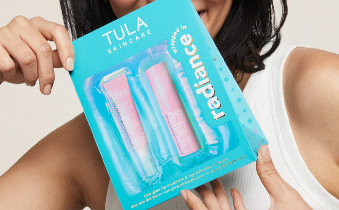 Tula Rose Glow Lip Treatment Eye Balm Duo