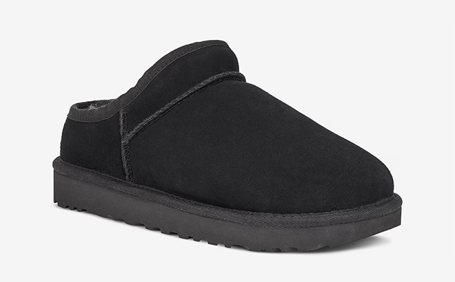 UGG Classic Suede Slippers in Black