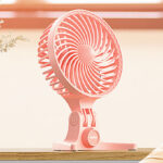 USB Desk Fan in Pink Color