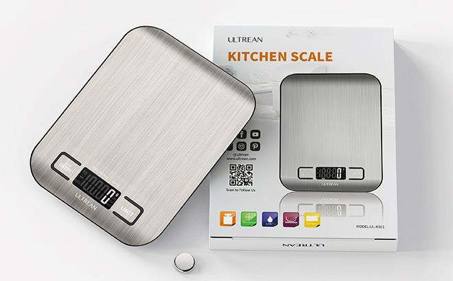 Ultrean Digital Kitchen Food Scale Silver