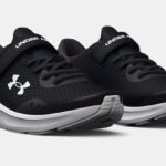 Under Armour Girls Pre School UA Pursuit 3 AC Running Shoes in Black