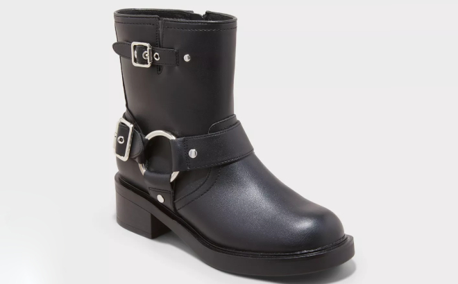 Universal Thread Womens Connor Harness Buckle Ankle Boots