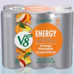 V8 ENERGY Orange Pineapple Energy Drink Made with Real Vegetable and Fruit Juices