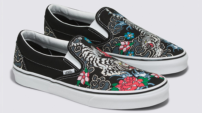 VANS Classic Slip On Tiger Floral Shoes