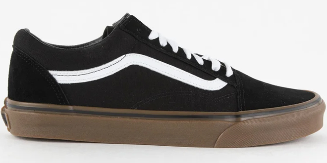 VANS Old Skool Gum Mens Shoes in Black