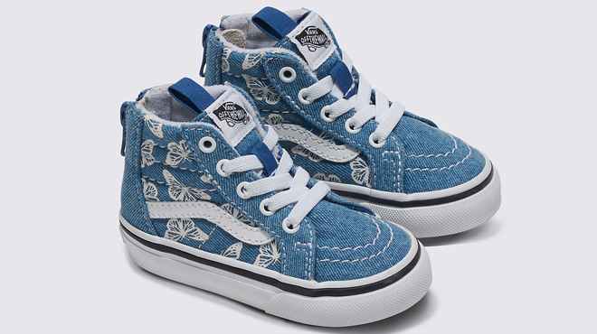 VANS Toddler Sk8 Hi Zip Denim Shoes