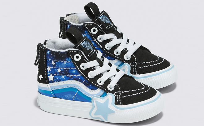 VANS Toddler Sk8 Hi Zip Star Shoes