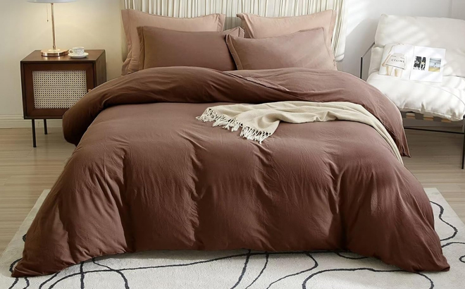 VClife 3 Piece Twin Size Duvet Cover Set