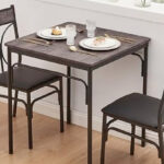 VECELO Kitchen Dinning Room 3 piece Table