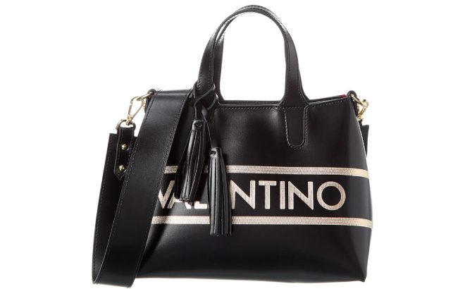 Valentino Rosette Lavoro Leather Tote