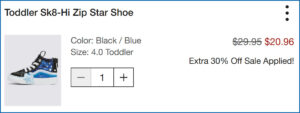 Vans Toddler Shoes at Checkout