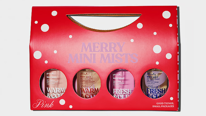 Victorias Secret Merry Mini Mists 4 Piece Gift Set