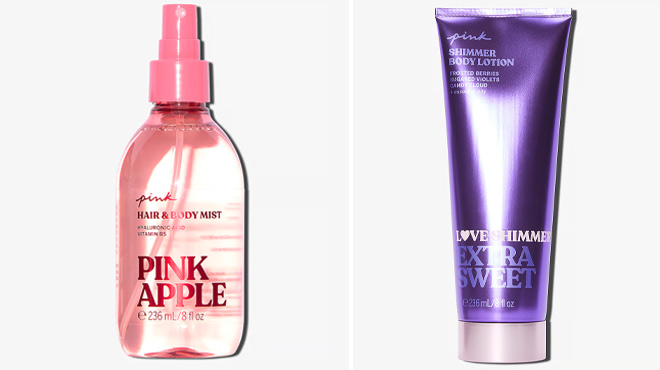 Victoria's Secret PINK Hair & Body Mist and Extra Sweet Shimmer Lotion