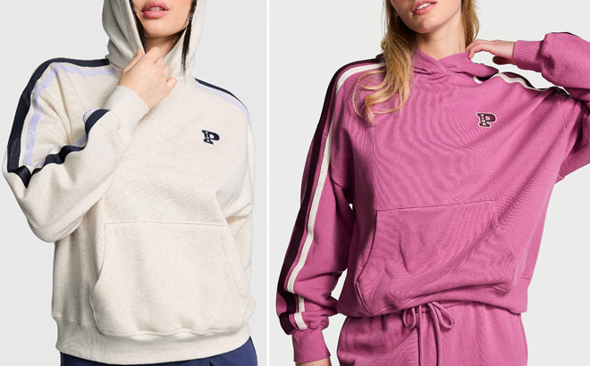 Victorias Secret Pink Ivy Fleece Campus Hoodie