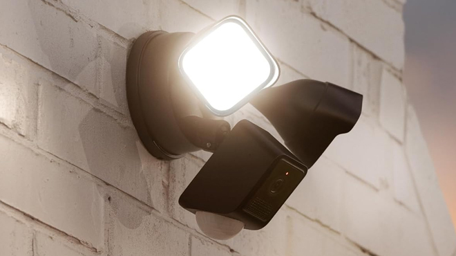 WYZE Floodlight Camera v2 installed on a house wall