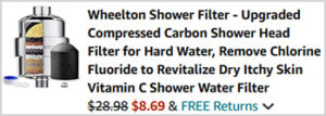 Wheelton Shower Filter Screenshot