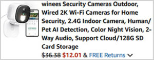 Winees Outdoor Security Camera Screenshot