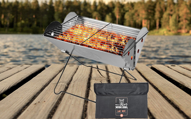 Wise Owl Outfitters Portable Camping Grill