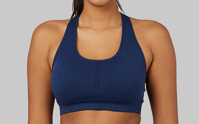 Womens Seamless Racerback Sports Bra