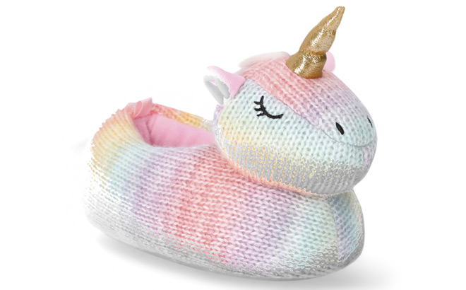 Wonder Nation Toddler Girls Unicorn Slippers