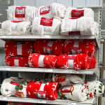 Wondershop Christmas Blankets on a Shelf