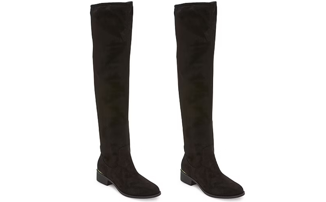 Worthington Womens Palmetto Stacked Heel Over the Knee Boots