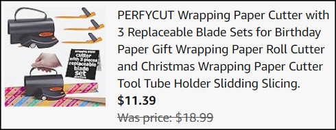 Wrapping Paper Cutter Checkout