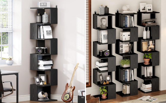 Yitahome 6 Tier Corner Bookshelf