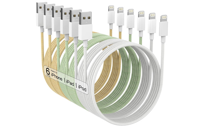 ZHULIANG 6 Pack iPhone Charger