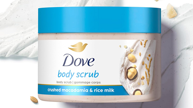 dove scrub macadamia and rice milk