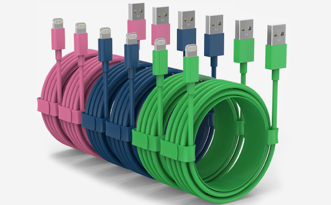 6-Pack iPhone Charger Cable $4.95 at Amazon