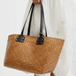 1 All Saints Mosley Straw Tote Bag