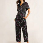 1 Joyspun Womens Satin Top Pants Pajama Set