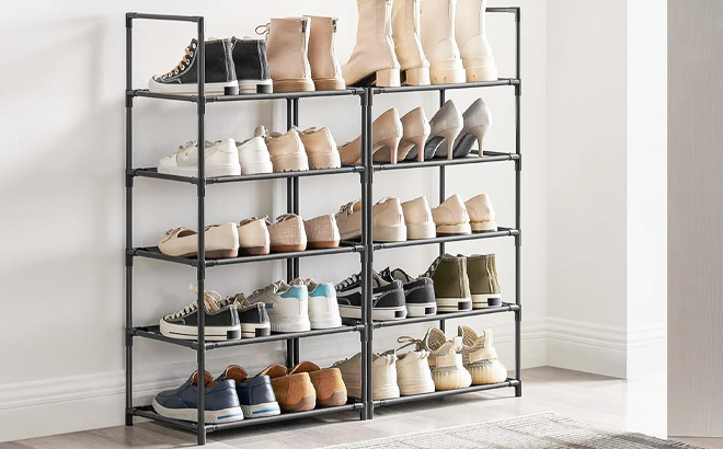 10 Tier Shoe Shelf