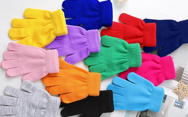 12 Pairs of Glooarm Kids Gloves