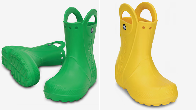 2 Crocs Kids Handle It Rain Boots