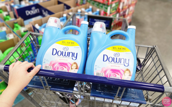 2 Downy Fabric Softeners in Sams Club Carts