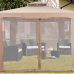 2 Tier 10x 10 Canopy Gazebo Tent with Netting