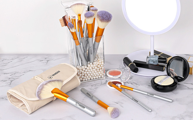 24 Piece Makeup Brush Set