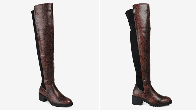 Journee Collection Aryia Extra Wide Calf Over the Knee Boots