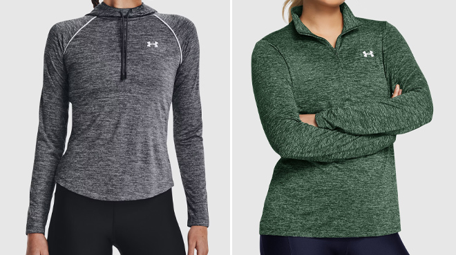 3 Under Armour Womens Hoodie and Twist Zip