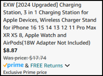 3 in 1 Charging Station Order Summary